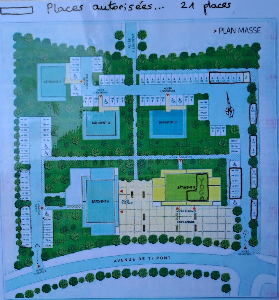 Plan parking Kervouyec